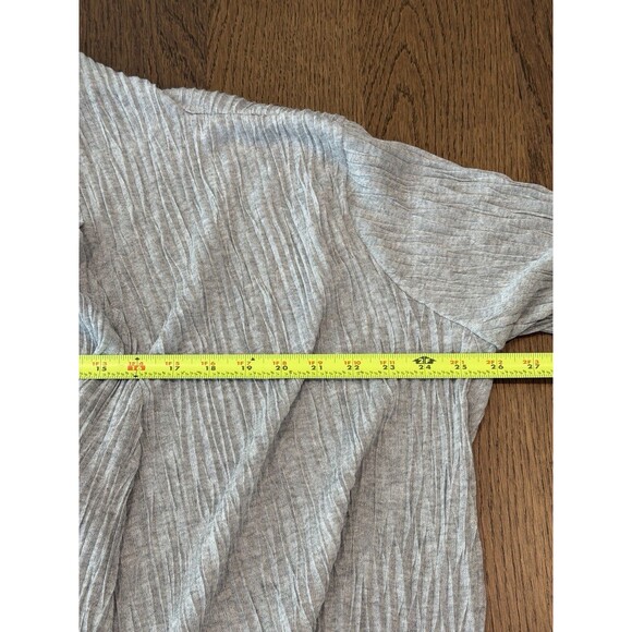 Eileen Fisher Lightweight Pleated Open Front Cardigan Women’s Size XL Gray - Picture 8 of 11